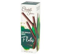 Elizabeth Shaw Mint Flutes 105g - Rich Dark Chocolate with a mint fondant centre - Treat - Share - Gift, Christmas
