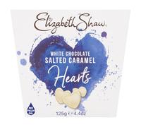 Elizabeth Shaw White Salted Caramel Hearts 125g