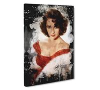 Elizabeth Taylor (2) Canvas Print | Gallery Wrapped 30mm Frame Wall Art | 30x20 inches | Ready to Hang | Modern Picture | Living Room Bedroom Lounge Office