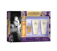 Elizabeth Taylor 4-Piece White Diamonds Gift Set (Assorted Sizes) Sensual & Floral Scent, Luxury Fragrance for Women