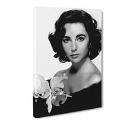 Elizabeth Taylor Canvas Wall Art Print 24x16 Inch