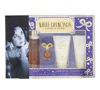 Elizabeth Taylor White Diamonds Gift Set 50ml Eau De Toilette + 50ml Body Lotion + 50ml Body Wash + 10ml Eau De Toilette