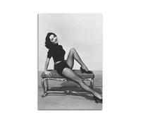 Elizabeth Taylore Movie Star Art Poster Room Art Aesthetics Wall Painting Canvas Modern Bedroom Decoration 16 x 24 Inch (40 x 60 cm)