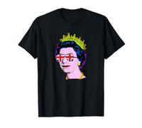 Elizabeth Union Jack Sunglasses Pop Art Queen of England T-Shirt