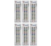 Elizabeth Ward Bead Storage Solutions 13 Piece Craft Organizing Storage Containers for Small Beads, Crystals, and Fasteners, Clear (6 Pack)