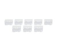 Elizabeth Ward Bead Storage Solutions 8 Piece Bead Clear Organizing Storage Containers for Beads, Crystals, Fasteners, and Craft Supplies, Small