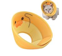Elizabethan Cat Collar - Soft Mesh Size S/M/L, Breathable 3D Donut with Cute Animal Pattern | Protective Cone for Kittens, Cats and Small Dogs to Prevent Wounds