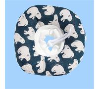 Elizabethan Collar for Dogs & Cats, Soft Cotton Adjustable Recovery Cone After Surgery, Breathable & Waterproof Pet Protective Neck Brace, Multiple Sizes & Cute Patterns(Polar Bear Linen Cotton,XL)