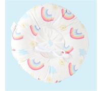 Elizabethan Collar for Dogs & Cats, Soft Cotton Adjustable Recovery Cone After Surgery, Breathable & Waterproof Pet Protective Neck Brace, Multiple Sizes & Cute Patterns(Rainbow【Waterproof】,M)