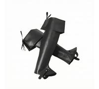 Elizabethan Medieval Leg Guards , Black , Black | Adjustable, Soft, Greaves, for Theater Performances