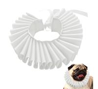 Elizabethan Ruff Renaissance Dog Collar, Elegant Pet Costume Accessory, Adjustable Neck Ruffled Collar, Lightweight Fabric, Vintage Design for Themed Events, Photoshoots, Cosplay