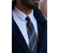 Elizabetta Boutique Men's Battisti - Silk Jacquard Tie in Navy | Size: Extra Long Elizabetta Boutique Navy Extra Long