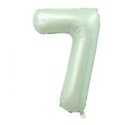 Elizakumi Green Number 7 Balloon Large 7th Birthday Anniversary Helium Foil Number Balloon 7 Green / 40inch Party Deco