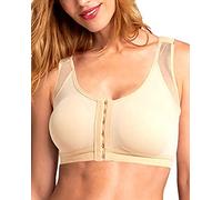 ELizoop Front Closure Bras Post Surgery Bra Breast Augmentation Bras Compression Bra Post Surgical Bra Op Front Close Sports Bra (Nude,5XL)