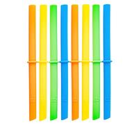 Elk and Friends Adult & Kid's Reusable Silicone Straws with Stopper | Suitable for 8oz & 10oz Mason Jars or Tumblers | Colorful Straws | 7.9" Length | 8 Pack