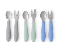 Elk and Friends Baby/Toddler Silverware with Silicone Handles | 6pcs