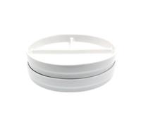 Elk and Friends Kids 7.8” Porcelain White Divided Plates with Silicone Sleeves | Suitable for Babies/Toddlers | Microwave & Dishwasher Safe | Non Slip Dinnerware | Snack Dishes | 2 Pack