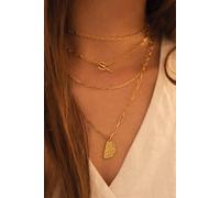 Elk & Bloom 14K Gold Link Chain Minimalist Necklace Gold One Size