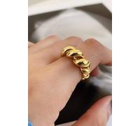 Elk & Bloom 14K Gold Twist Link Ring Gold