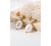 Elk & Bloom Chunky 18K Gold Freshwater Earrings - Gold - Yes please