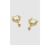 Elk & Bloom Chunky Gold Teardrop Huggie Hoop Earrings - Gold - No thank you