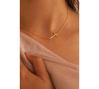 Elk & Bloom Dainty 14K Gold Cross Choker Necklace Gold One Size