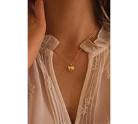 Elk & Bloom Dainty 18K Gold Heart Love Necklace Gold One Size