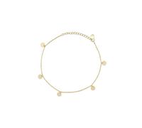 Elk & Bloom Delicate 14K Gold Plated Coin Anklet - Gold - Yes please - Standard length