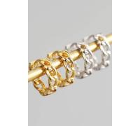 Elk & Bloom Sterling Silver Chain Hoop Earrings Silver One Size