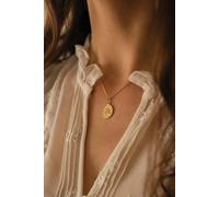 Elk & Bloom Women's Chunky 18K Gold Lucky Penny Coin Medallion Necklace Elk & Bloom Gold One Size