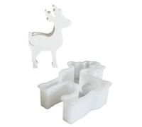 Elk Candlestick Mould, Christmas Deer Resin Mold, Christmas Silicone Casting Mould Decorative Reindeer Silicone Casting Mold, Christmas Elk for Fes Decoration