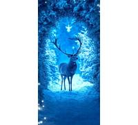 Elk Diamond Art Kits Adults, Paint by Numbers for Adults Dream Pattern with Full Square Drill Canvas, Diamond Painting Beginner Gem Art Kits for Home Wall Room Decor Gifts for Women, 24x48 In,Model858