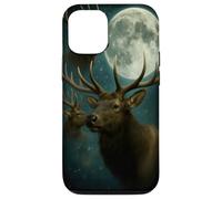Elk Howling at the Moon - Funny Elk Hunting man women kids Case for iPhone 12/12 Pro