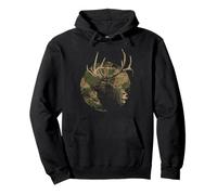 Elk Hunter Realtree Camo Deer Hunting Pullover Hoodie