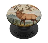 Elk In An Autumn Mountain Landscape PopSockets Adhesive PopGrip