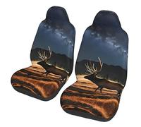 Elk in The Meadow Dua Sarung JOK Mobil,*, Sarung JOK Mobil Depan, Cocok Untuk Sebagian Besar Mobil, SUV, Truk, Van, Dll.