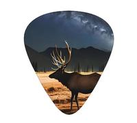 Elk in the meadow Guitar picks 12 pieces, ABS material, smooth edges, comfortable feel, 3 optional thicknesses