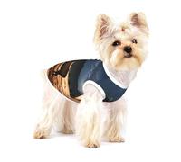 Elk in The Meadow Small Dog Cotton Vest Medium - Breathable, Comfortable Pet Shirt for Cats and Dogs