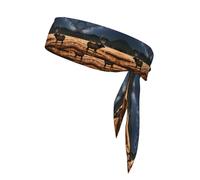 Elk in the meadow Sports Performance Headband - Double Sided Moisture Control Headband for Running, Gym & Outdoor Activities