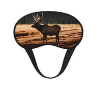 Elk in The Meadow Universal Lightweight Eye Mask: Great for Travel, Office Naps and Shift Work. Provides a Comfortable Sleeping Environment