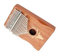 Elk-Maple Inlay 17 Key Kalimba,Long Phillips Head Screwdriver Finger Piano Mahogany Portable Mini Instrument Gift for Children Adult Beginners (Dream elk - maple)