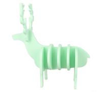 Elk Pattern Silicone Coasters Featuring Heat Resistant and Non Slip Properties for Protecting Tables from Hot Cups and Adding Decorative Appeal (Is green)