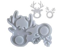 Elk Silicone Mold - 13x15.5cm Elk Pendant Mold, Craft Wonder | Silicone Casting Epoxy Molds with Ease, Christmas Deer Molds