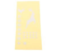 Elk Snowflake Guitar Fretboard Stickers Christmas Themed White PVC Decals | Protects Original Inlays Visibility, Keeps Fret Markers Visible, for Folk Guitar Headstock, Event Planners and Performers