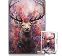 Elk The Royal Beaute 1000 Jigsaw Puzzle Cognitive Development Fun Game Special Thoughtful Celebration Present Size 38x52cm