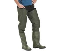 Elka 171900001036 Industrial Fishing Thigh Waders, Olive, 36