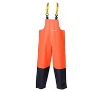 Elka Fishing Xtreme 2-Colored Bib & Brace, 3XL, Fluorescent Orange/Navy