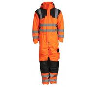 Elka Visible Xtreme Thermal Coverall, Large, Fluorescent Orange/Black