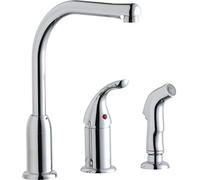 Elkay LK3001CR Everyday Chrome Remote Lever Kitchen Faucet with Side Spray
