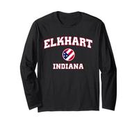 Elkhart Indiana (in) Long Sleeve T-Shirt